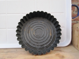 Rond rood brocante vlaai bakblik 26cm