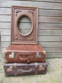 Antique old frame with oval opening