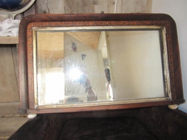 Old mirror with carved wood