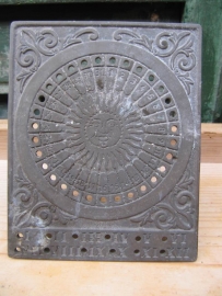 Old brass calendar