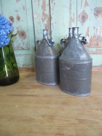 Old galvanized water bottles