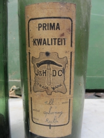 Brocante old bottles set of 2 pieces
