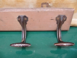 Brocante Franse kapstok met 5 haken