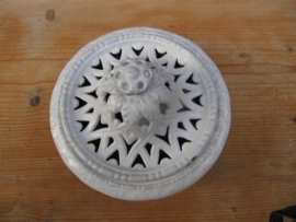 Very old cast iron white humidifier