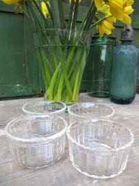 Brocante glass dessert bowls of Arcopal set of 4