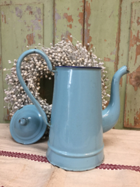 Brocante emaille koffiekan