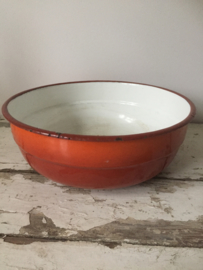 Brocante emaille schaal