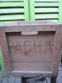 Very old wooden Pacha coffee box.
