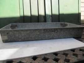 Old metal storage bins zinc English