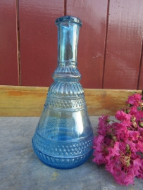 Brocant French blue bottle
