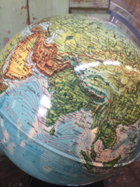 Vintage globe with light inside