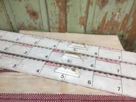 Brocante schoolbord liniaal met greep