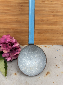 Brocante emaille pollepel