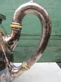 Antique silver plated coffee jug