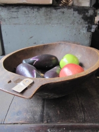Hungarian antique wooden dough bowl