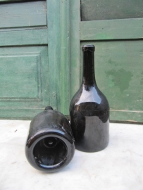 Antique brown bottles