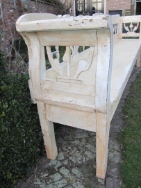 Brocante wood (garden) bench