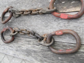 Industriële ketting met 2 ogen