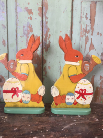 Brocante houten paashaas