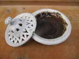 Very old cast iron white humidifier