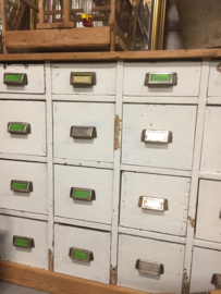 Brocante houten ladenkast