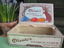 Brocante paaseitjes doos van Droste