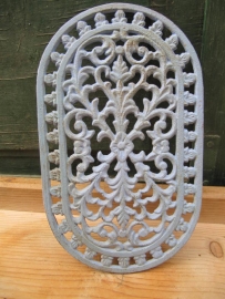 Nice old oval light cast iron rest