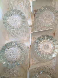 Brocante borrelglaasjes in set van 12