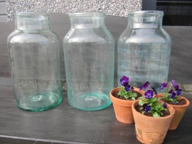 Old big pot or jar of glass 12 liters.