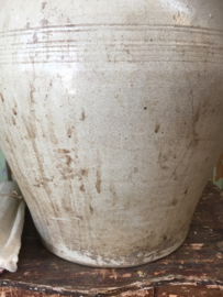 Antieke Franse grote aardewerk pot