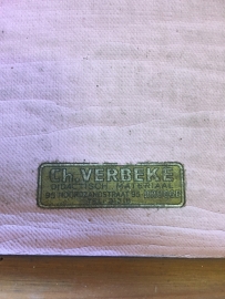 Old school poster on linen