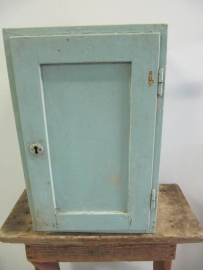 Small blue / green wooden locker