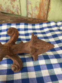 Antiek gietijzeren ornament