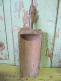 Antieke houten schep