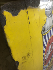 Big old enamel sign