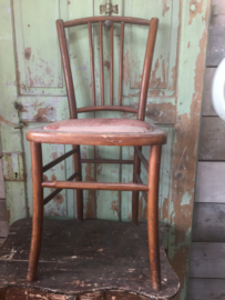 Set of 2 French wooden chairs