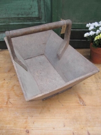 Brocante Franse houten bak