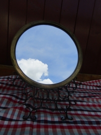 Antique French standing mirror