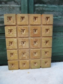 Cute old textile stamp in yellow
