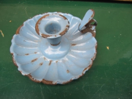 Oude Franse blauwe emaille blaker
