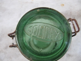 Cute old pot Solidex with a flat lid 1/2 liter