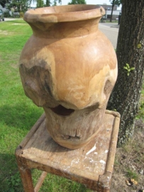 Houten vaas/pot