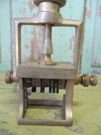 Antieke datumstempel