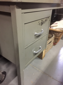 Vintage metalen bureau