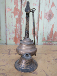 Old copper oil lamp
