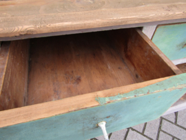 Brocante toonbank  met 3 lades