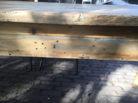 Brocante houten grote tafel