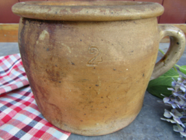 Antieke Franse aardewerk pot