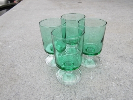 Groene borrelglaasjes