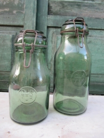 Brocante inmaak pot van Durfor 1 liter